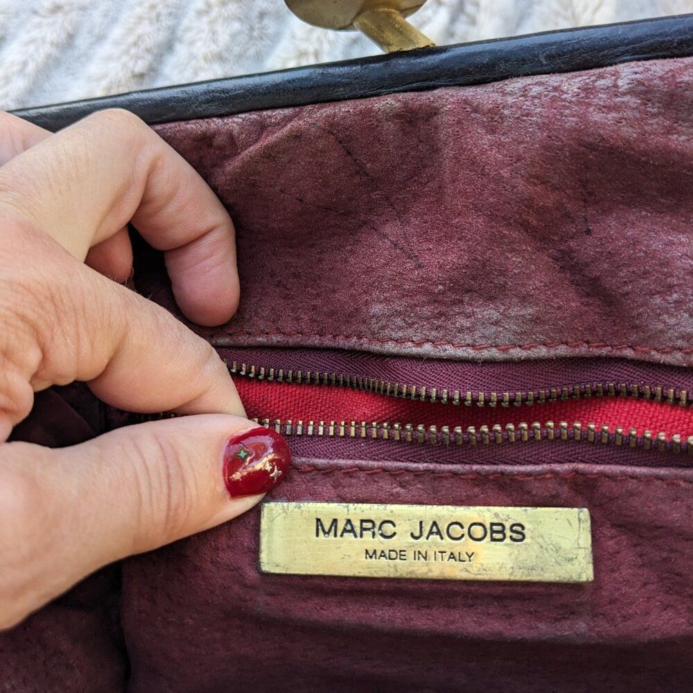 Marc Jacobs 2005 "Stam" Black Quilted Leather Bag, Made in Italy - Picture 3 of 15
